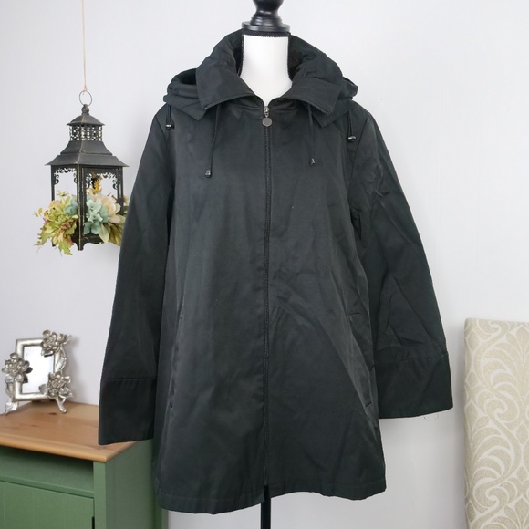 Calvin Klein Jackets & Blazers - Calvin Klein Raincoat Zip Front Hooded Sz XXL